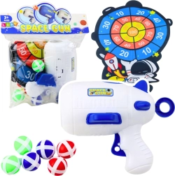 Igra vještina Svemirsko pucanje s pištoljem i lopticama na čičak