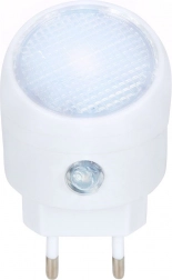 Noćno LED svjetlo za utičnicu sa senzorom sumraka, bijelo