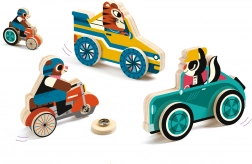 Drveni prijevozni modeli s drukerima od Djeca