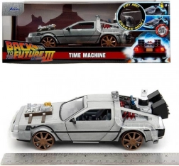 delorean povratak u budućnost iii 1:24 metalni model s otvarajućim vratima jada toys