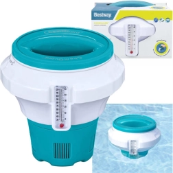 Plutajući dozator kemije za bazensku vodu s termometrom