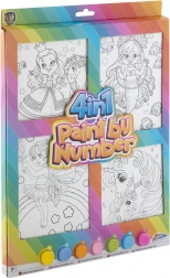 Slikanje po brojevima 4u1 za djevojčice – kreativni set