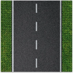 Dizajnerska podloga za građenje Ravna cesta 25,5 x 25,5 cm