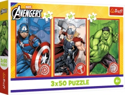 Puzzle 3x50 Disney Marvel The Avengers – tvoj heroj