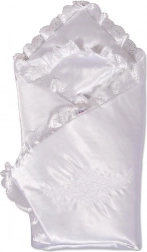 Satenasta povijalica s čipkom New Baby