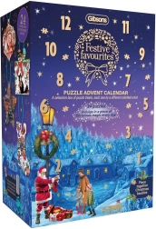 Gibsons adventski kalendar slagalica Blagdanski favoriti za 24 dana