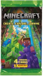 Panini Minecraft collectible cards 3rd series (Create, Explore, Survive) – booster pack 4 cards