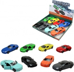 Metalni sportski auto s vratima koja se otvaraju