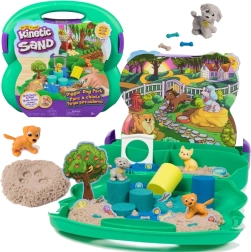 Kinetic Sand Diggin’ Dog Park prijenosni set s pijeskom i psićima