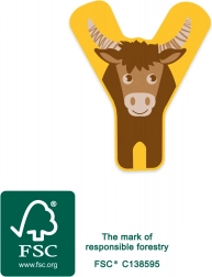 Small Foot drveno slovo Y