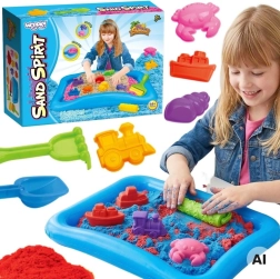 Woopie set s kinetičkim pijeskom i bazenom na napuhavanje