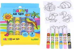 Set boja za staklo 5+1 s konturom