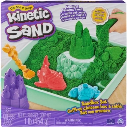 Kinetic Sand – zelena stolna pješčana set s pladnjem
