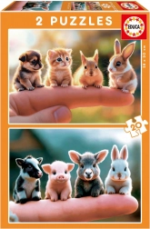 Educa Puzzle Male životinjice 2x20 dijelova