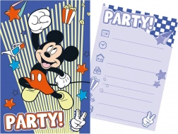 Set party pozivnica s kuvertama MICKEY MOUSE (5+5)