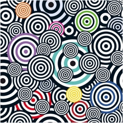 Curiosi kvadratne puzzle Q Shake uzorak V 70 dijelova