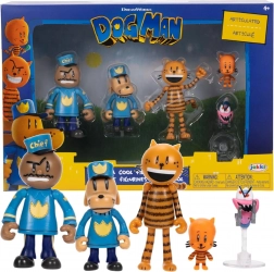 Set figurica DOG MAN – 5 kolekcionarskih figurica 3–8 cm