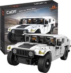 Konstruktorski set CaDA terenski automobil Humvee 1:12, bijeli, 1386 dijelova