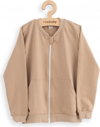 Dječja trenirka s kapuljačom New Baby Kindergarten smeđa