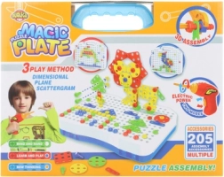 Vijčana građevna igra s bušilicom i kovčegom, 205 dijelova