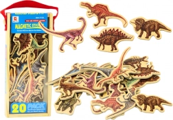 drvene magnete životinje, set od 20 komada