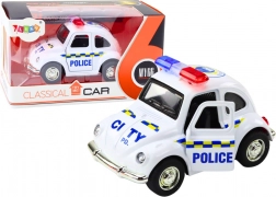 Klasični policijski automobil 1:38 s pogonom, svjetlima i zvukovima bijeli