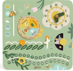 Drveni edukativni kalendar na engleskom jeziku