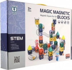 Magnetička staza za kuglice s figuricama, građevni set od 102 dijela