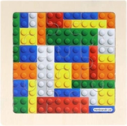 Drvena slagalica građevinski motiv 9 dijelova