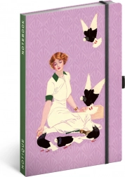 Bilježnica NOTIQUE Golubovi Kateřine Winterové, linirana 13 × 21 cm