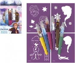 Puhački flomasteri s predlošcima Smrznuto Kraljevstvo