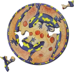 Okrugle puzzle CURIOSI Picoli – daždevnjak, 33 dijelova