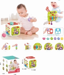 edukativna kocka 7-u-1 sa sortirkom, kockama i ksilofonom