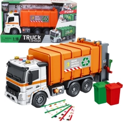 Interaktivno smećarsko vozilo Woopie s efektima zvuka i svjetla u mjerilu 1:16