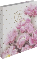 Registrator A4 s laminacijom, 4 prstena, Romantic magnolije