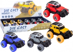 Terenac autić 1:32 metalni gumene gume svjetla zvukovi pogon