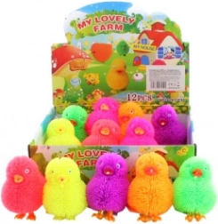 Svjetleće čupavo piliće – gumena bljeskajuća igračka