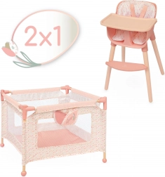 DeCuevas set namještaja za lutke 2 u 1 Tulipe