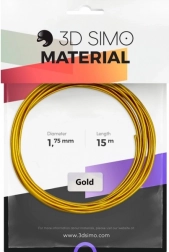 filament real gold 1,75 mm za 3d olovke i tisak – zlatni, 15 m