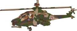Woodcraft drvene 3D puzzle borbeni helikopter APACHE
