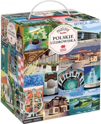 Puzzle Puzzlove Poljska lječilišna gradovi 500 dijelova