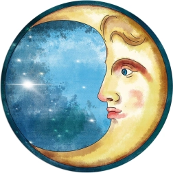 Okrugle puzzle CURIOSI Picoli – Mjesec, 33 dijelova