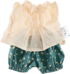 Set odjeće za lutku 38 cm – krem točkice