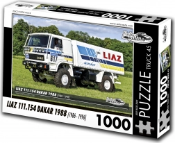 Retroauta puzzle kamion Liaz Dakar