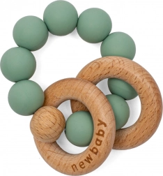 Grickalica sa kuglicama silikonska zelena New Baby