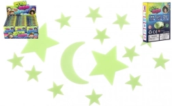 Svjetleće zvjezdice i mjesec za zid – dekoracija za dječju sobu