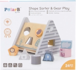 Drveni sortirnik oblika POLARB s kockama – piramida