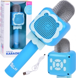 Bežični dječji karaoke mikrofon s Bluetoothom i snimanjem – Ružičasta