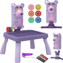 Dječji projektor za crtanje sa stolom Medvjedić