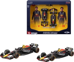 bburago 1:43 formula 1 dvopaket red bull racing rb20 (2024) verstappen i perez